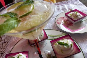 Desert crema Mojito cu ricotta