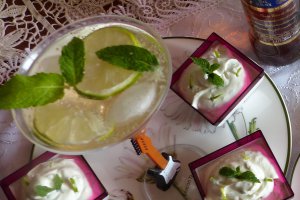 Desert crema Mojito cu ricotta