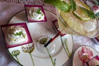 Desert crema Mojito cu ricotta