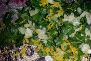 Osso buco milanez si gremolata