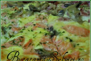 Pizza asortata cu somon