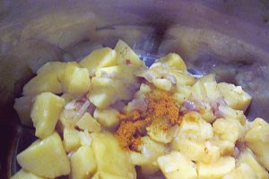 Supa crema de cartofi cu fructe de mare