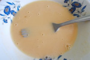 Supa de legume, cu zdrente de oua