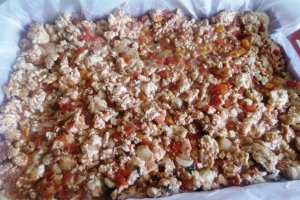 Lasagna cu ciuperci si piept de pui