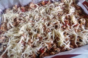 Lasagna cu ciuperci si piept de pui