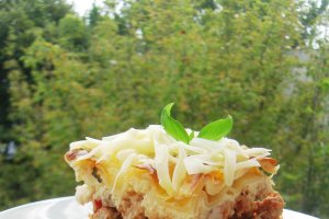 Lasagna cu ciuperci si piept de pui