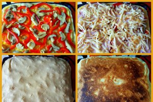 Sandvisuri cu omleta, ardei, ciuperci, muschi tiganesc si cascaval la Panini Maker Breville