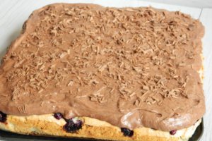 Desert prajitura din albusuri cu coacaze