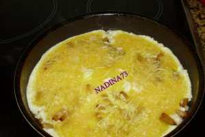 Omleta cu slanina si mamaliguta