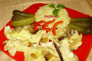 Omleta cu slanina si mamaliguta