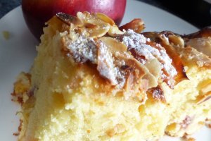 Desert prajitura cu piersici si ricotta