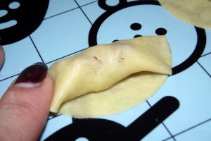 Tortellini ( bicolori ) de casa, cu ciuperci si cascaval