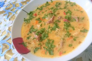 Ciorba greceasca de porc