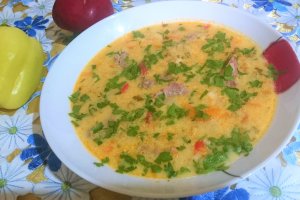 Ciorba greceasca de porc