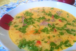 Ciorba greceasca de porc