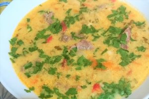Ciorba greceasca de porc