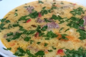Ciorba greceasca de porc