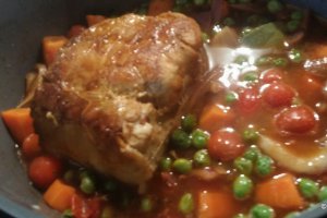 Muschi de porc cu legume si otet balsamic