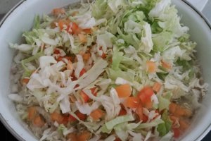 Ciorba cu varza si costita de porc