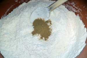 Desert briose cu rodie, ghimbir si ciocolata