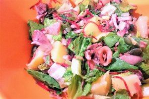 Salata cu cartofi si calamari