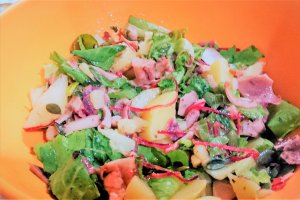 Salata cu cartofi si calamari