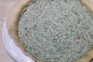 Aperitiv tarta cu spanac, branza si rosii cherry