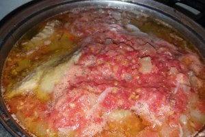 Ciorba de rosii cu pui de tara
