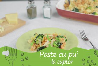 Paste cu pui la cuptor