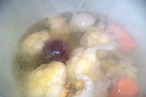 Supa crema de conopida cu lapte de cocos