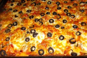 Pizza lacto-vegetariana