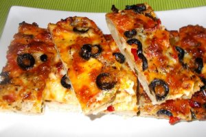 Pizza lacto-vegetariana