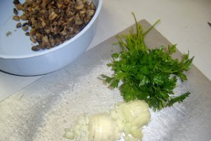 Aperitiv tartelete cu ciuperci