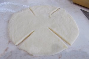 Desert placinte trandafir, cu branza dulce