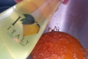 Sorbet de pepene galben, limoncello si fructul pasiunii