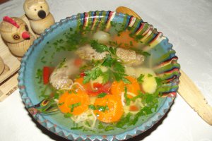 Supa Gogu-Pintenogu cu taitei de casa la slow cooker Crock-Pot