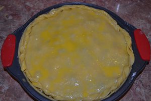 Aperitiv tarta cu ciuperci, piept de pui si porumb