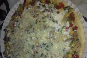 Tarta cu legume si pui