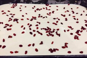 Desert tarta cu branza dulce si agrise
