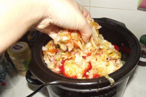 Sarmale si ardei umpluti de post la slow cooker Crock-Pot