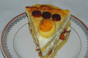 Aperitiv mamaliga in straturi cu oua