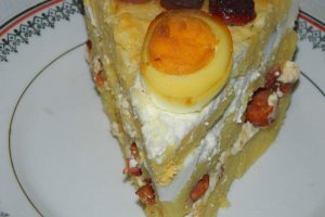 Aperitiv mamaliga in straturi cu oua
