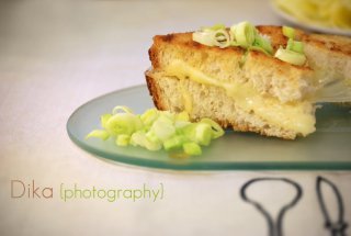 Sandwich cu Cascaval si Praz