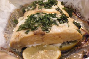 Somon la cuptor en papillote