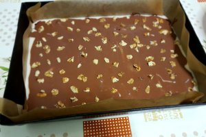 Desert prajitura in doua culori - de post