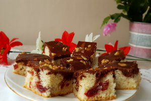 Desert prajitura in doua culori - de post