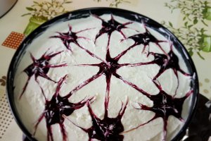 Desert cheesecake cu afine - reteta 700 si 7 ani de Bucataras