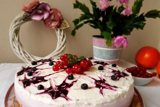 Desert cheesecake cu afine - reteta 700 si 7 ani de Bucataras