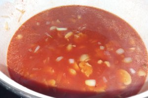 Gulas de porc cu ciuperci