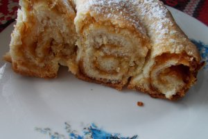 Desert placinta invartita moldoveneasca de post, cu dovleac